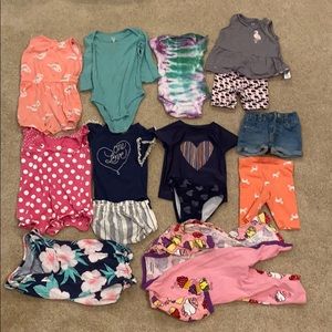 EUC 14 piece baby girl bundle 12-18 month
